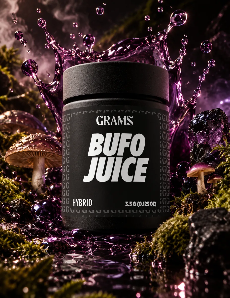 Grams Bufo Juice hybrid 3.5g flower jar