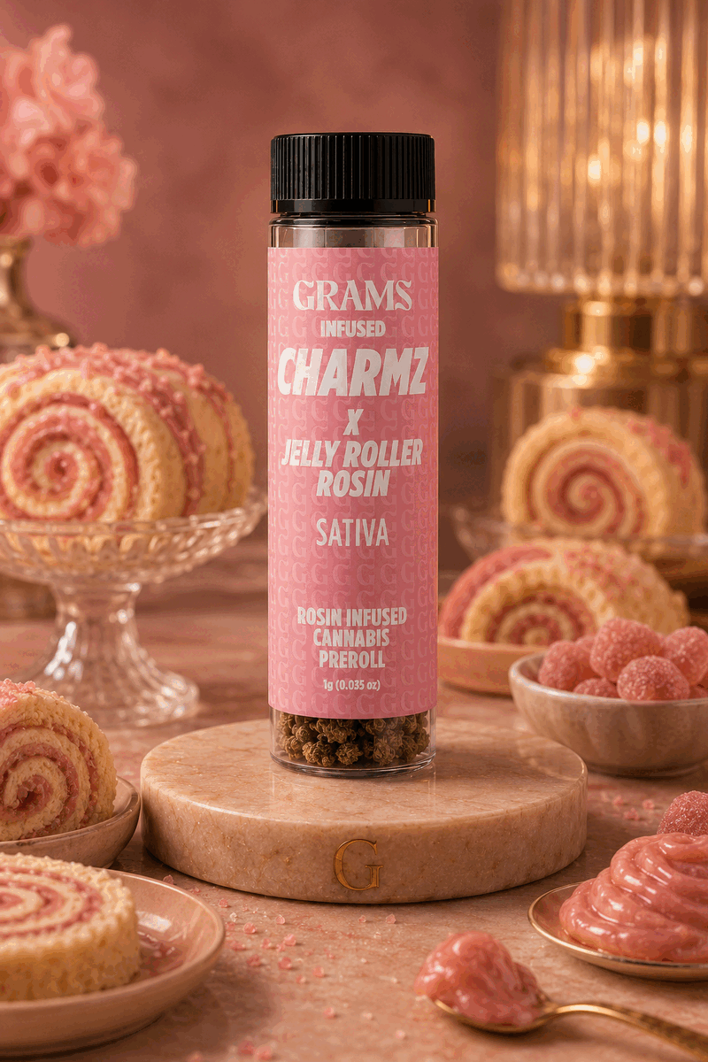 Grams Charmz × Jelly Roller Rosin Rosin-infused pre-roll · 1g