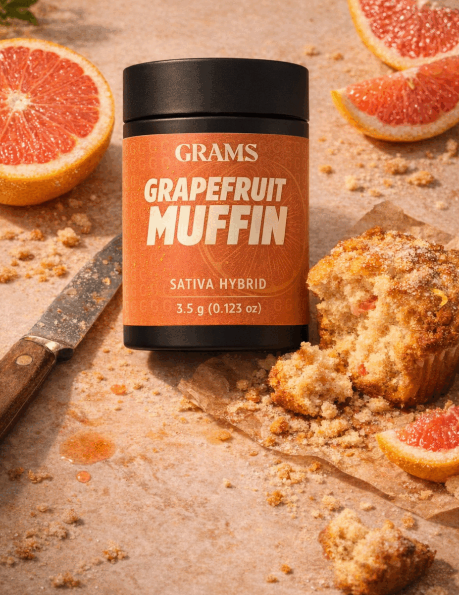 Grams Grapefruit Muffin Flower · 3.5g