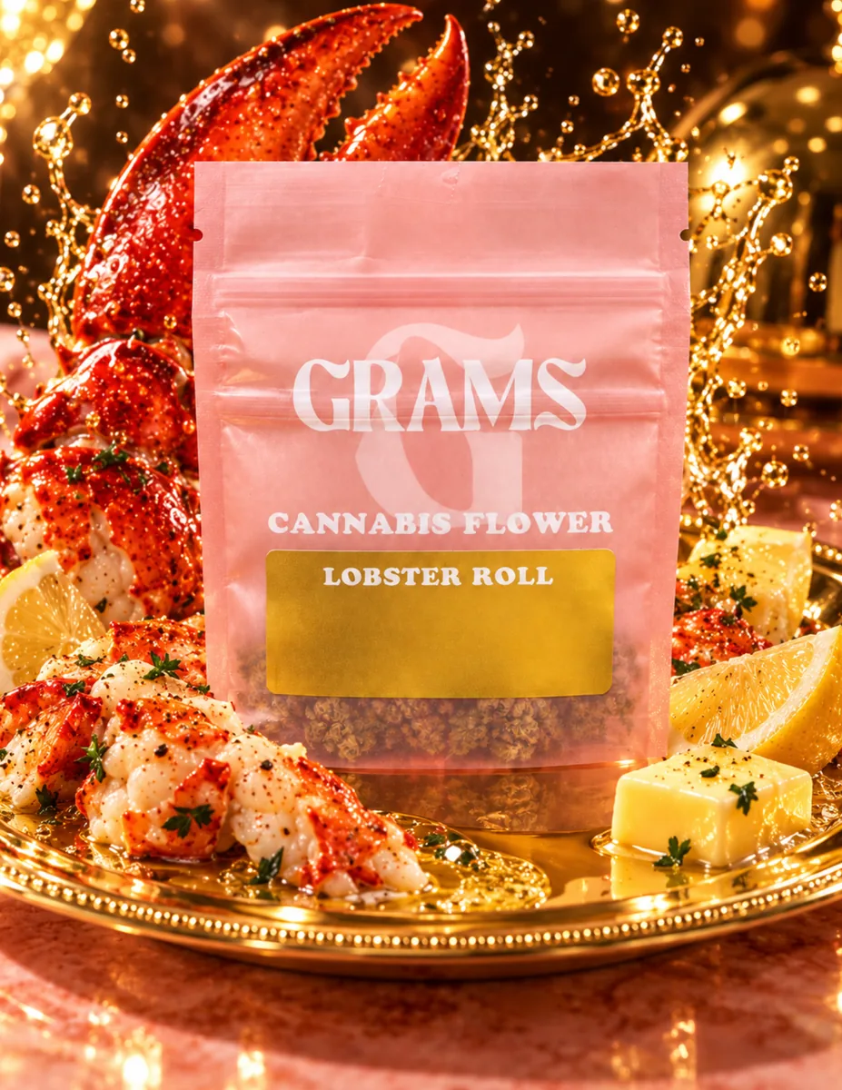 Grams Lobster Roll indica-hybrid 1g flower pouch