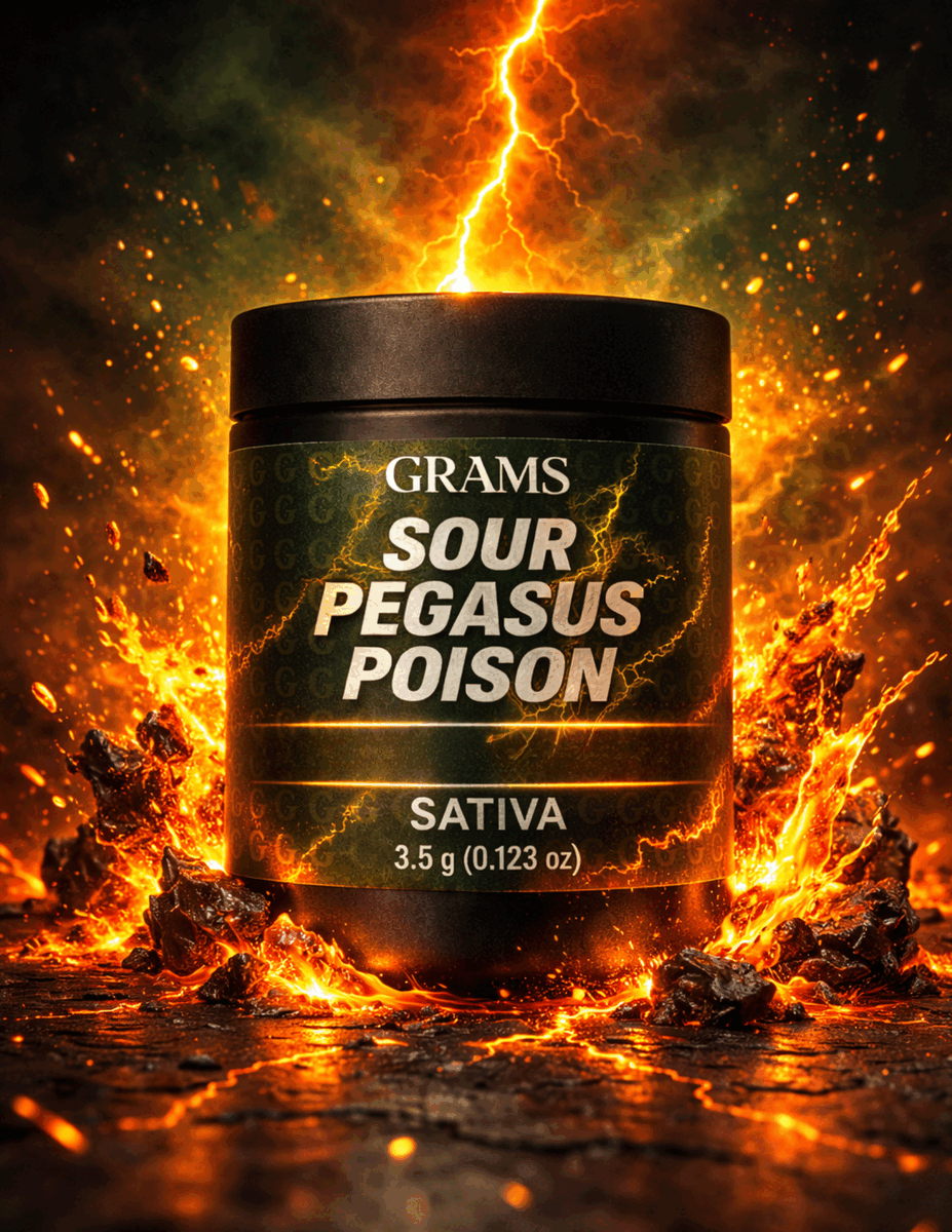 Grams Sour Pegasus Poison Flower · 3.5g