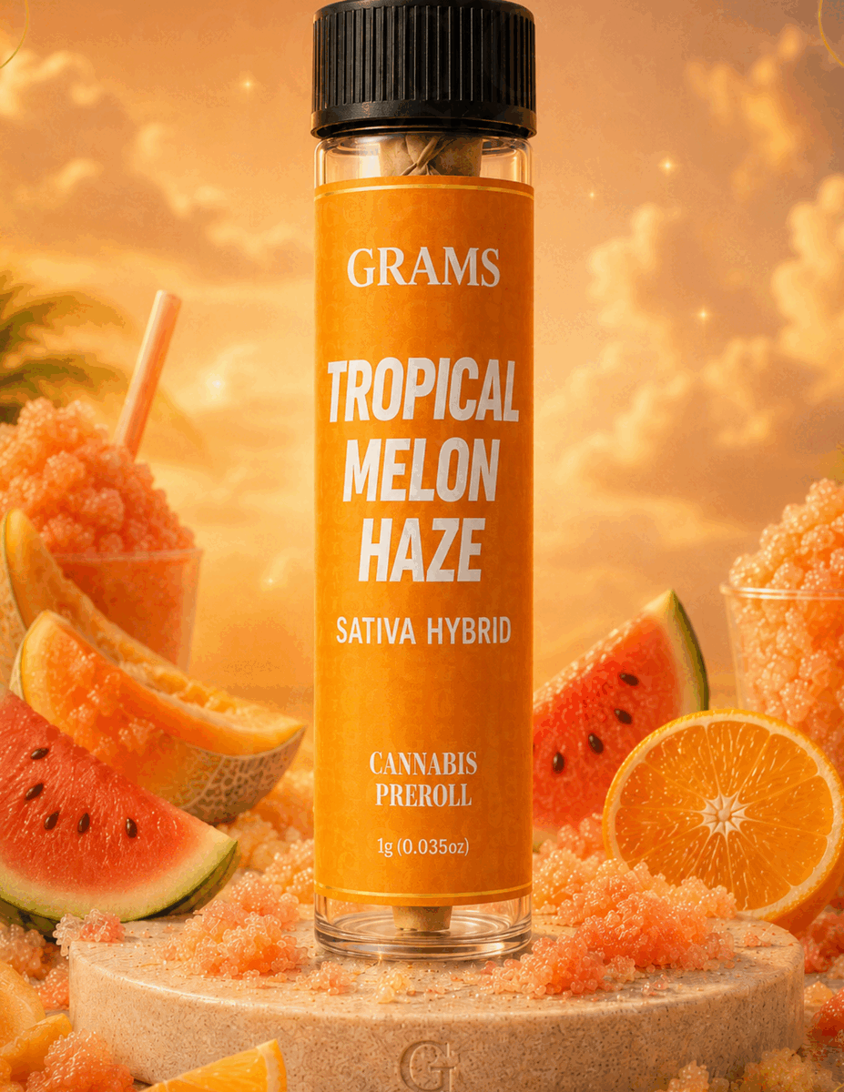 Grams Tropical Melon Haze Pre-roll · 1g